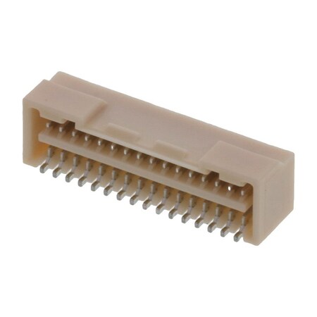 Molex Board Connector, 32 Contact(S), 2 Row(S), Male, Right Angle, 0.049 Inch Pitch, Surface Mount 5041893270